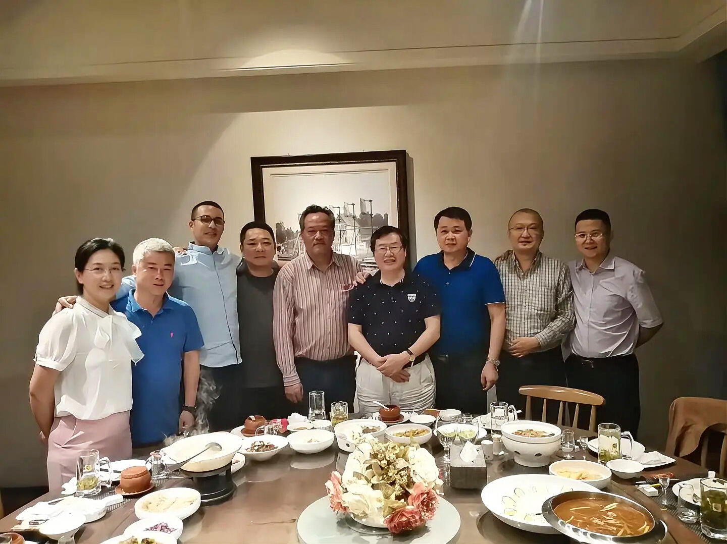 Building Partnerships with Chinese Travel Agencies Reda Akrime at dinner with Chinese travel agencies in China
